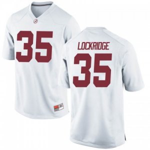 Youth Alabama Crimson Tide #35 De'Marquise Lockridge White Replica NCAA College Football Jersey 2403KZAI4